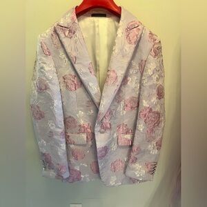 Men’s Purple & Pink Floral Blazer